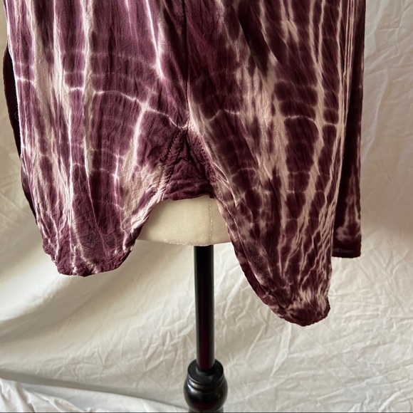 Bella Dahl Long Sleeve Button Down Tie-Dye Shirt - Picture 7 of 7